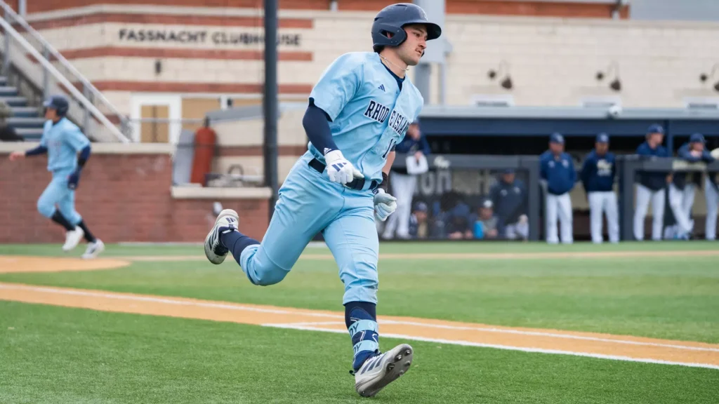 Reece Moroney - Shore Sports Insider Former Rumson-Fair Haven standout Reece Moroney while playing for Rhode Island University. (Photo Courtesy: Nora Kelley/GoRhody.com) - Reece Moroney