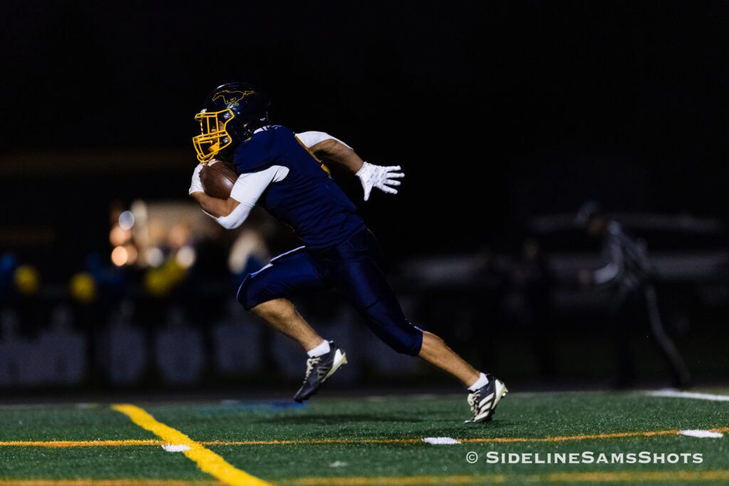 Chris Scaff - Shore Sports Insider Senior Chris Scaff had a 97-yard kickoff return for a touchdown in the win. (Photo by SidelineSamsShots) - Chris Scaff